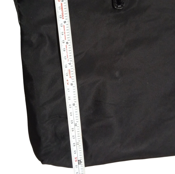 Kate Spade Black Nylon Metal Accents Laptop Bag Shoulder Tote Work Travel Bag - Picture 5 of 8